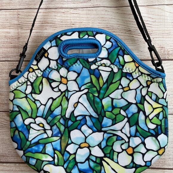 ACCENT BY RAIN CAPER LUNCH TOTE IN TIFFANY FIELD OF LILIES - Picture 2 of 6